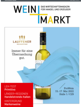 Saffer‘s „Primitivo di Manduria 14“ ist Testsieger bei LEH-Test von „WEIN+MARKT“