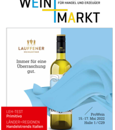 Saffer‘s „Primitivo di Manduria 14“ ist Testsieger bei LEH-Test von „WEIN+MARKT“